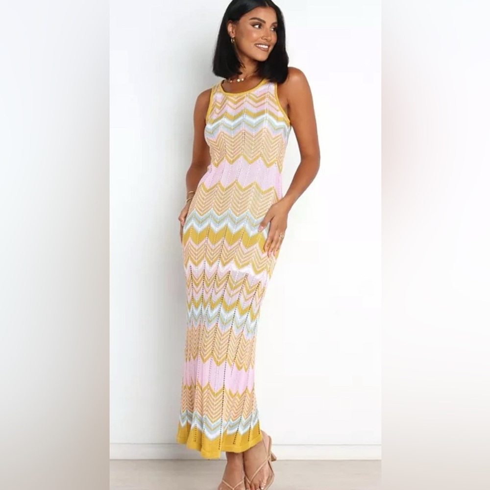 Petal and Pup Crochet Davie Maxi Dress Size 2